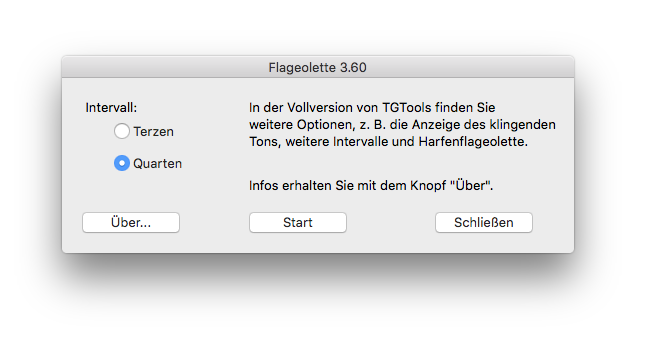 Dialogbox Flageolette
